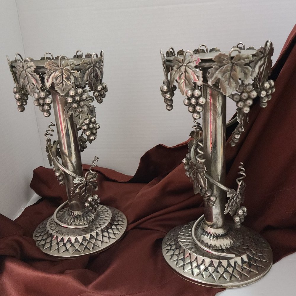 Vintage Silver plated candle sticks